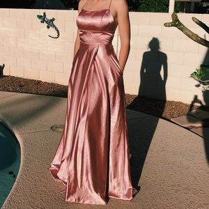 Dusty Rose Prom Dress